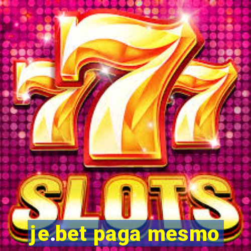 je.bet paga mesmo